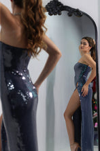 Load image into Gallery viewer, Midnight Sequin Gown
