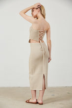 Load image into Gallery viewer, Crochet Maxi Skirt- Taupe
