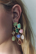 Load image into Gallery viewer, Tiered Tassel Dangle Earrings
