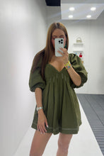 Load image into Gallery viewer, Agatha Olive Romper
