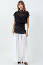 Load image into Gallery viewer, Black Semi Sheer Blouse
