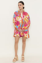Load image into Gallery viewer, Floral Multi Mini Shirt Dress
