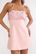 Load image into Gallery viewer, Belize Halter Mini Dress- Pink
