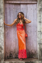 Load image into Gallery viewer, Aura Lace Satin Dress
