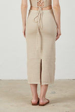 Load image into Gallery viewer, Crochet Maxi Skirt- Taupe
