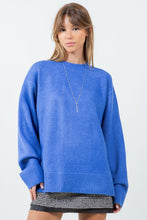 Load image into Gallery viewer, Open Back with Adjusters Fuzzy Knitted Sweater

