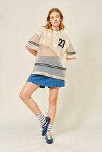 Load image into Gallery viewer, Oversized Lace + Crochet Knit Top
