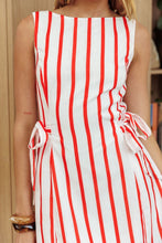 Load image into Gallery viewer, Red Striped Mini Dress
