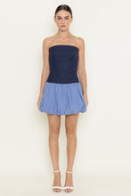 Load image into Gallery viewer, Preppy Striped Navy Mini Dress

