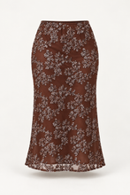 Load image into Gallery viewer, Brown Sequin Midi Skirt
