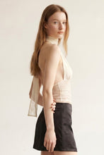 Load image into Gallery viewer, Lace Halter Neck Top with Scarf Detail
