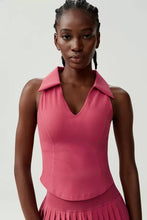 Load image into Gallery viewer, Neck Ribbed Active Top Sports Bra
