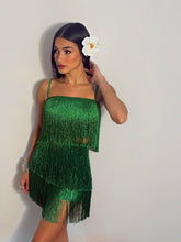 Load image into Gallery viewer, Emerald Fringe Set
