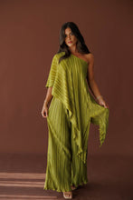 Load image into Gallery viewer, Olive Pleated One Shoulder Set
