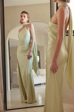 Load image into Gallery viewer, Lune Scarf Satin Dress- Sage
