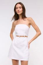 Load image into Gallery viewer, Alba Beaded White Mini Dress
