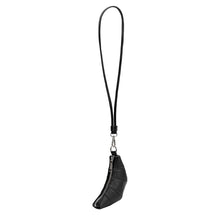 Load image into Gallery viewer, Croissant Mini Black Charm Bag
