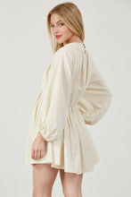 Load image into Gallery viewer, Cream V Neck Mini Dress
