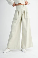 Load image into Gallery viewer, Wide Leg Denim Pants - Ecru
