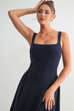 Load image into Gallery viewer, Pia Navy Midi Dress
