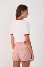 Load image into Gallery viewer, Off-White Embroidered Short Sleeve T-shirt
