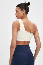 Load image into Gallery viewer, Helena Scalloped One Shoulder Sports Bra
