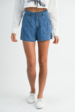 Load image into Gallery viewer, Scalloped Edge Denim Shorts
