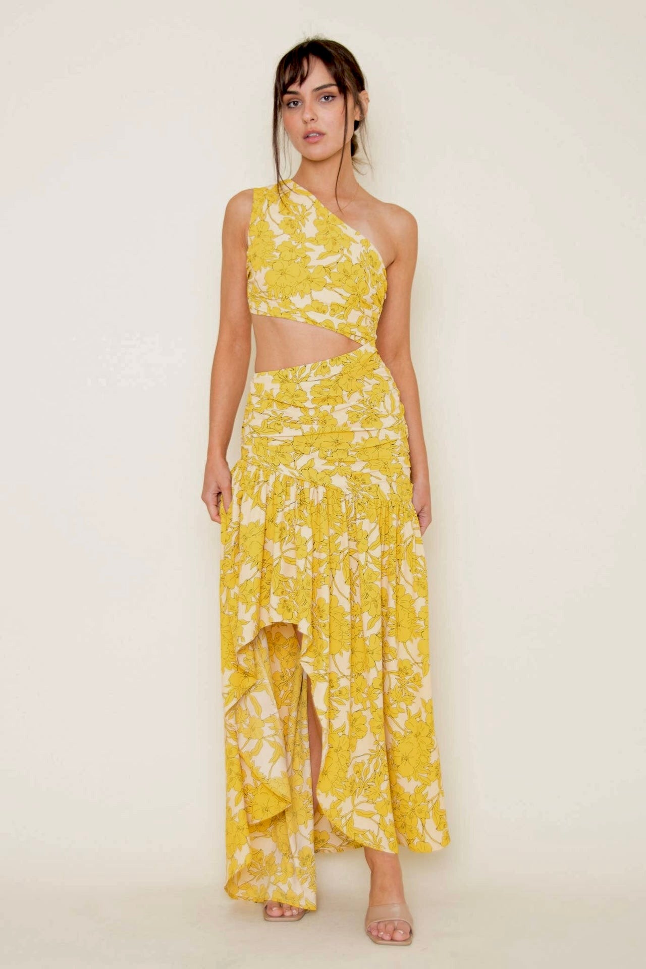 Golden Asymmetric Dress – V I T T A