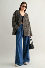 Load image into Gallery viewer, Indigo Denim Pleated Wide Leg Pant
