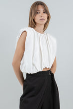Load image into Gallery viewer, Alaia Asymmetrical Top- Ivory
