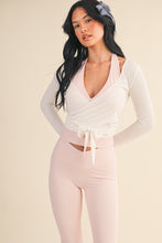 Load image into Gallery viewer, Long Sleeve V Neck Wrap Top
