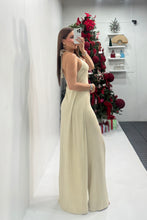 Load image into Gallery viewer, Shimmer Beige Knit Pant Set
