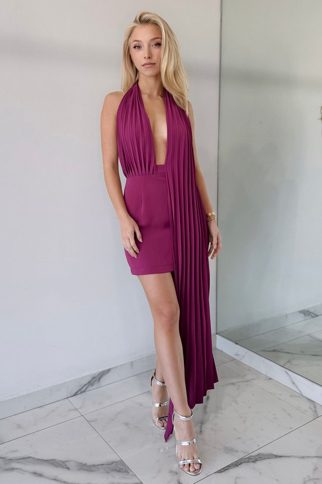 Sienna Magenta Mini Dress