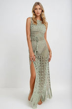 Load image into Gallery viewer, Maxi Knit Cover Up Dress- Tan
