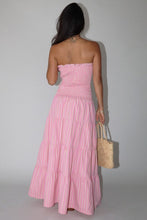 Load image into Gallery viewer, French Pink Smocked Maxi Dress

