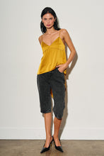 Load image into Gallery viewer, Mustard Silk Open Back Top
