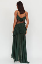 Load image into Gallery viewer, Hunter Green Lace Maxi Dress
