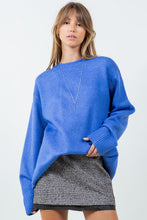 Load image into Gallery viewer, Open Back with Adjusters Fuzzy Knitted Sweater
