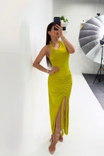 Load image into Gallery viewer, Lana Halter Ruched Dress
