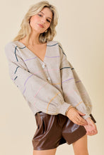 Load image into Gallery viewer, Taupe|Multi Sweater Cardigan
