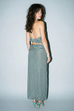 Load image into Gallery viewer, Blue Lagoon Striped Skirt Set
