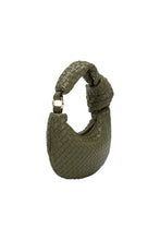 Load image into Gallery viewer, Brigitte Olive Woven Charm Bag
