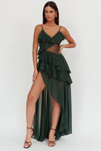 Load image into Gallery viewer, Hunter Green Lace Maxi Dress
