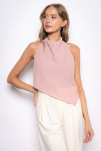 Load image into Gallery viewer, Asymmetrical Hem Halter Backless Bib Top
