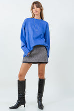 Load image into Gallery viewer, Open Back with Adjusters Fuzzy Knitted Sweater
