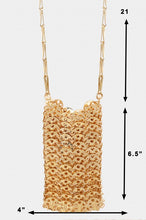 Load image into Gallery viewer, Metallic Disc Chain Side Bag
