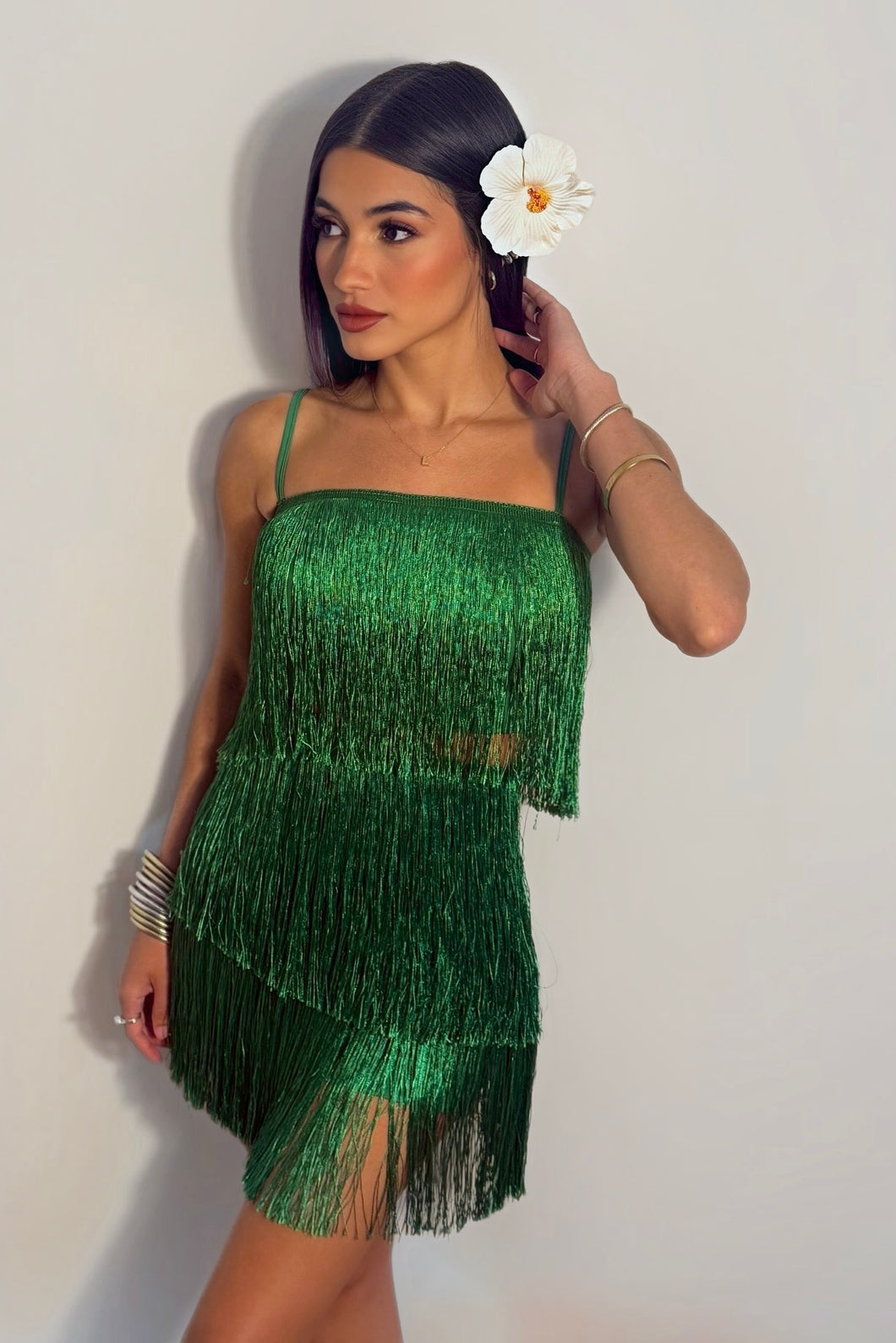 Emerald Fringe Set