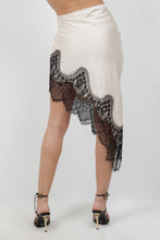 Load image into Gallery viewer, Champagne Lace Satin Skirt
