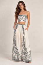 Load image into Gallery viewer, Hana Tie Top + Palazzo Pant Set
