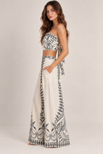 Load image into Gallery viewer, Hana Tie Top + Palazzo Pant Set
